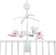 Babys Only Baby's Only, Karuzela grająca ze zwierzątkami, różowa (BSO0852351) 2