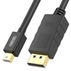 Kabel Unitek DisplayPort Mini - DisplayPort 2m czarny (Y-C611BK) 1