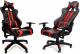 Fotel CALVIANO Gamer czarno-czerwony 1