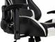 Fotel CALVIANO Gamer czarno-biały 6