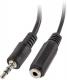 Kabel Lanberg Jack 3.5mm - Jack 3.5mm x2 0.1m czarny (AD-0024-BK) 1