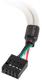 Lanberg Gniazdo USB 2.0x2 na śledziu 30cm (BR-0005-S) 1