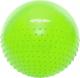 Spokey Piłka gimnastyczna z cześcią do masażu Half Fit zielona 65cm 1