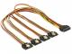 Delock SATA 15-pin - SATA 15-pin x4, 0.5m, Wielokolorowy (60158) 2