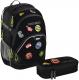 Hama COOCAZOO zestaw plecak EvverClevver II i przybornik PencilDenzel Patchy Black (001390010000) 1