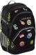 Hama COOCAZOO zestaw plecak EvverClevver II i przybornik PencilDenzel Patchy Black (001390010000) 2