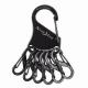Breloczek Nite-Ize KeyRack + 6x micro karabińczyk stal nierdzewna czarny (KRS-03-01) 1