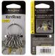 Breloczek Nite Ize KeyRing+ 6 x micro karabińczyk ze stali nierdzewnej (KRGS-11-R3) 1