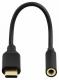 Adapter USB Hama USB-C - Jack 3.5mm Czarny  (135717) 3