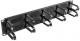Lanberg Organizer kabli 19'' 2U Panel szczotkowany Typ B Czarny (AK-1204-B) 1