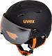 Uvex kask narciarski dziecięcy Junior Visor Pro black-orange mat roz. 54-56 cm (5661912805) 2