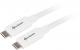 Kabel USB Sharkoon USB-C - USB-C 0.5 m Biały (4044951021178) 1