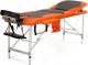 Bodyfit Łóżko do masażu 3 segmentowe aluminiowe czarno-pomarańczowe (1037) 1