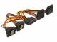 Delock SATA 15-pin - SATA 15-pin x4, 0.15m, Wielokolorowy (60153) 2