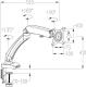SilentiumPC Uchwyt biurkowy na monitor 10"  - 27" Atlas Arm AA101 (SPC183) 6