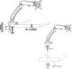 SilentiumPC Uchwyt biurkowy na monitor 10"  - 27" Atlas Arm AA101 (SPC183) 7