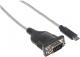 Kabel USB Manhattan USB-C - RS-232 0.45 m Przezroczysty (151283) 2