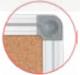 Memoboards Tablice korkowe w ramie aluminiowej CLASSIC 2400x1200 mm (TC2412ALC MB) 1