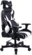Fotel Clutch Chairz Gear Series Bravo czarno-biały (GRB66BW) 4