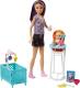 Lalka Barbie Mattel Skipper: Klub opiekunek - Opiekunka z niemowlakiem (FHY97/FHY98) 1