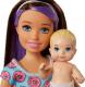 Lalka Barbie Mattel Skipper: Klub opiekunek - Opiekunka z niemowlakiem (FHY97/FHY98) 3