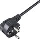 Kabel zasilający Akyga Podwójny 1.8m, czarny (AK-PC-04A) 1