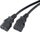 Kabel zasilający Akyga Podwójny 1.8m, czarny (AK-PC-04A) 2