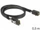 Delock SFF 8087 - SFF 8643, 0.5m, Czarny (83388) 1