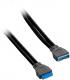 CableMod USB 19 pin - USB 20 pin, 0.5m, Czarny (CM-CAB-IUS3-N50KK-R) 2