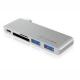HUB USB Icy Box 1x SD 1x USB-C 1x microSD  + 2x USB-A 3.0 (IB-DK4035-C) 1