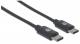Kabel USB Manhattan USB-C - USB-C 3 m Czarny (354882) 1