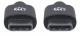Kabel USB Manhattan USB-C - USB-C 3 m Czarny (354882) 2