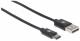 Kabel USB Manhattan USB-A - USB-C 3 m Czarny (354936) 1