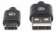 Kabel USB Manhattan USB-A - USB-C 3 m Czarny (354936) 2