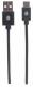 Kabel USB Manhattan USB-A - USB-C 3 m Czarny (354936) 3