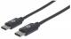 Kabel USB Manhattan USB-C - USB-C 0.5 m Czarny (354868) 1