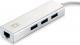 HUB USB LevelOne 1x RJ-45  + 3x USB-A 3.0 (USB-0503) 1