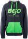 Bejo Bluza juniorska SIRMA JR pirate black melange/classic green r. 158 1