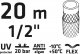 Verto Wąż ogrodowy 20m 1/2" ECONOMIC (15G800) 3