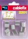 CABLEFIX Złączka prosta do rynienek ochronnych na kable 2201 srebrno-szary blister 10szt. (3211-7) 2