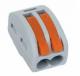 Simet Uniwersalna złączka do przewodów jedno- i wielodrutowych, 2-torowa 2,5mm2 24A szara (ZU-402) (85122000) 1