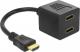 Delock HDMI HDMI x2, 0.2m, Czarny (65056) 1