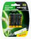 Whitenergy WHITENERGY AKUMULATOR AAA 1000mAh NiMH 4szt+MINI LATARKA (04475) - ZAS4WOAKU0010 1