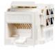 NetRack moduł Keystone Jack 1xRJ45 8p8c UTP Cat5e LSA z zaciskiem, biały (105-02) 1