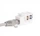 NetRack moduł Keystone Jack 1xRJ45 8p8c UTP Cat5e LSA z zaciskiem, biały (105-02) 3
