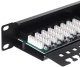 NetRack Patch panel 19'' 24-porty Kat. 5e UTP Czarny (104-01) 2