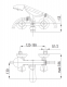 Bateria wannowa KFA Standard ścienne chrom (304-120-00) 1