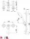 Bateria wannowa KFA Standard 2-otworowe chrom (305-312-00) 1