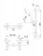 Zestaw prysznicowy KFA Standard przesuwny z baterią chrom (306-311-00) 2