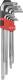 Yato Zestaw kluczy trzpieniowych torx typ L T10-T50 z otworem 9szt. (YT-0512) 1